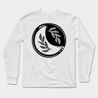 Floral Yin Yang Long Sleeve T-Shirt